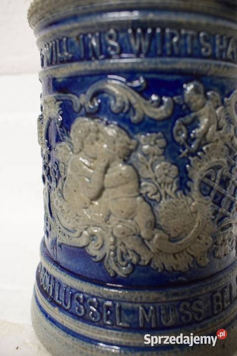 Ceramiczny stary kufel niemiecki 12 L Uszkodzony kujawsko-pomorskie Chełmno