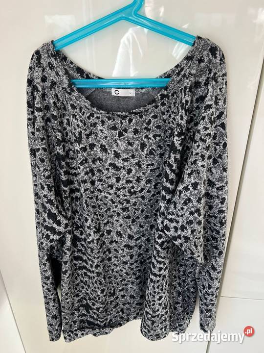 Uroczy sweterek panterka CA L szary/srebrny Gdańsk