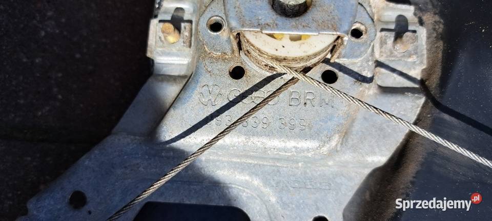 Podnośnik szyby lewy tył ramka szyba Audi 80 B4 osobowe pomorskie Luzino