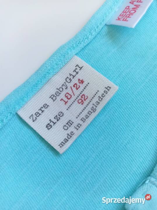 Letni kombinezon falbanki haft angielski Zara 92