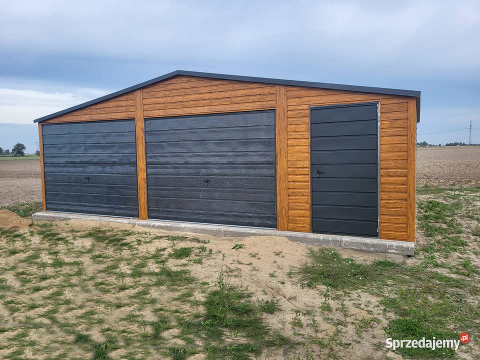 Garaż dwustanowiskowy 8x6 PREMIUM TANIO łódzkie Truskawiec