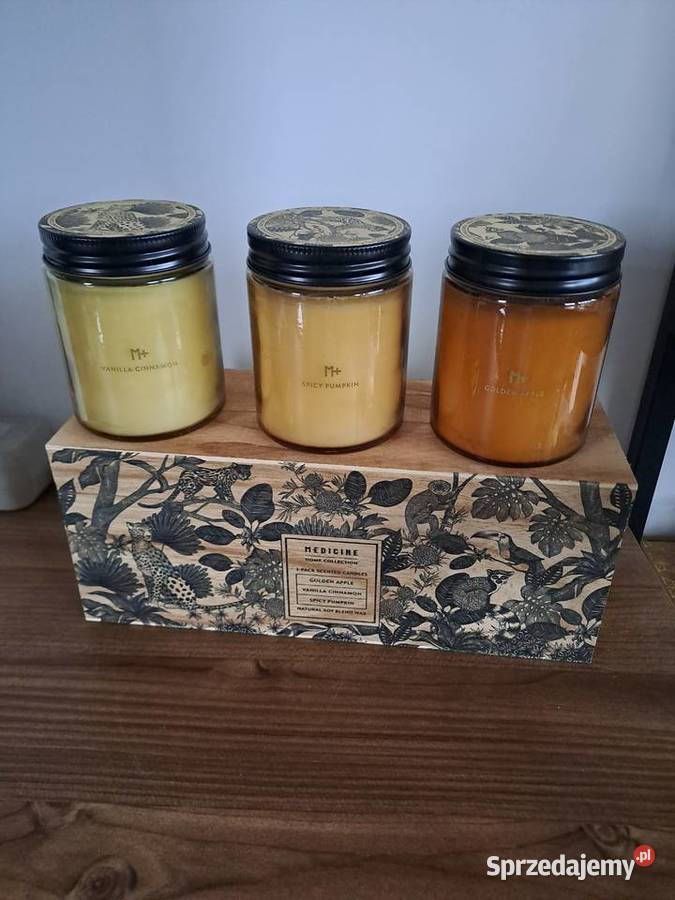 Medicine Świece zapachowe sojowe 3pack w Świece zapachowe Warszawa sprzedam
