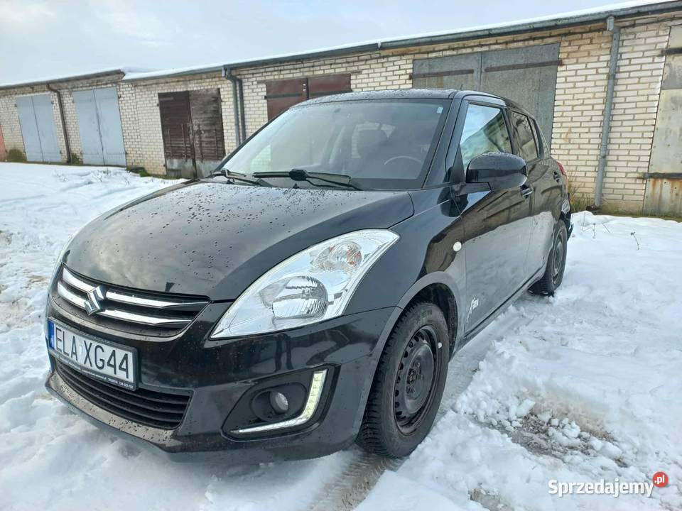 Suzuki Swift 12 benzyna 114 przebiegu czarny łódzkie Poddębice