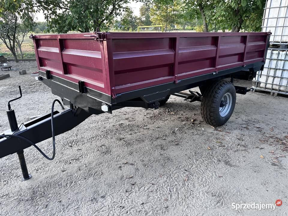 Przyczepa jednoosiowa wywrotka Pustków