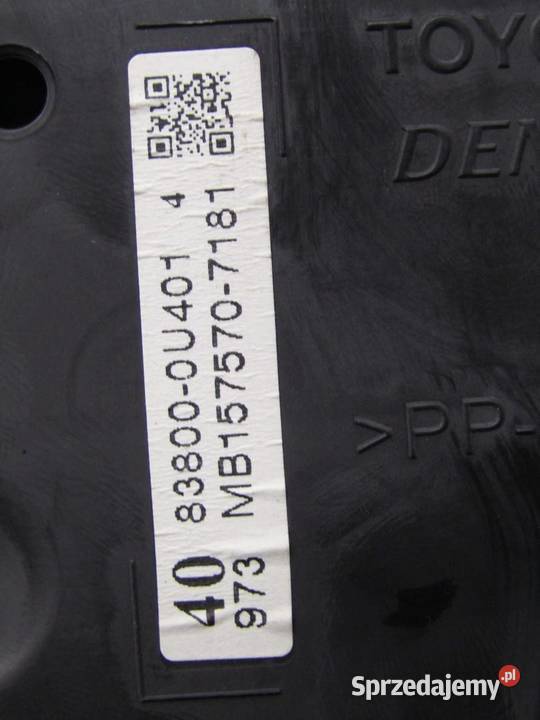 LICZNIK ZEGARY 13 VVTi TOYOTA YARIS III LIFT