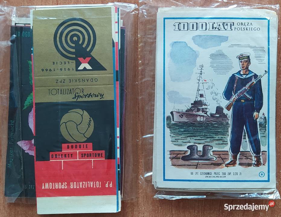 Zestawy etykiet zapałczanych z abonamentów ponad Katowice