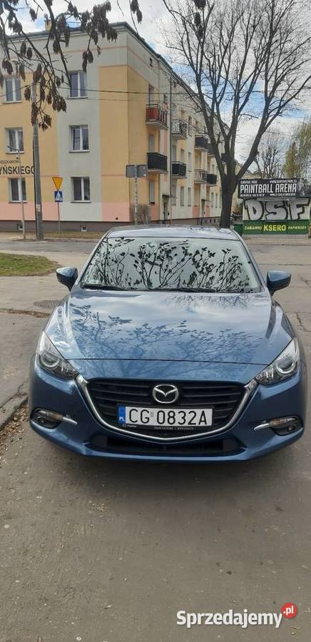 Mazda 3 sedan niebieski Grudziądz