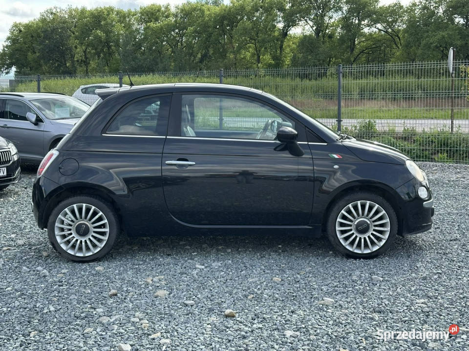Fiat 500 14 16V 100 Sport 2008r szyberdach czarny