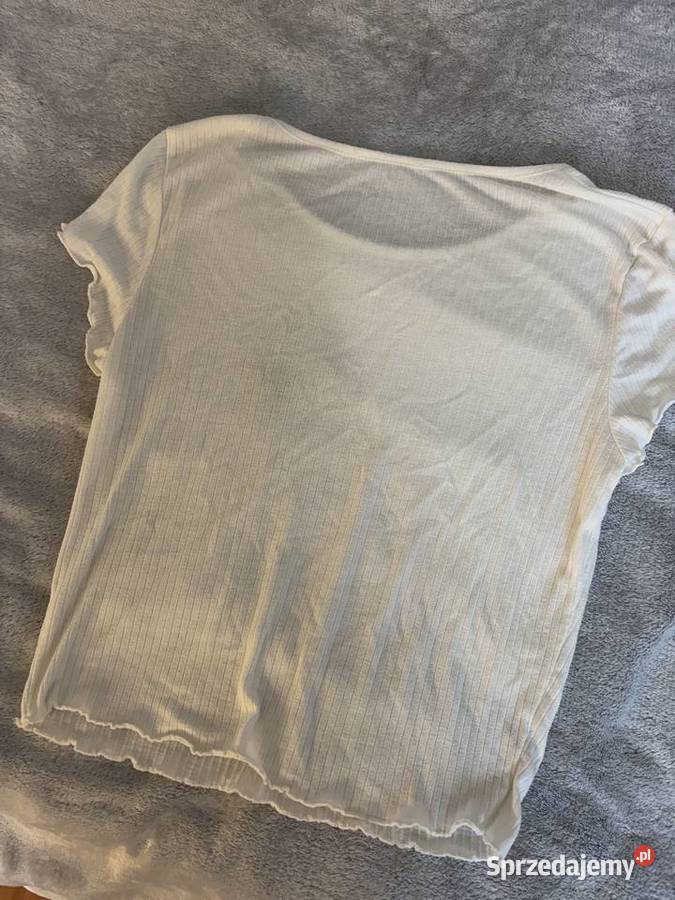 Tshirt koszulka bluzka z krótkim rękawem biała z Jasło sprzedam