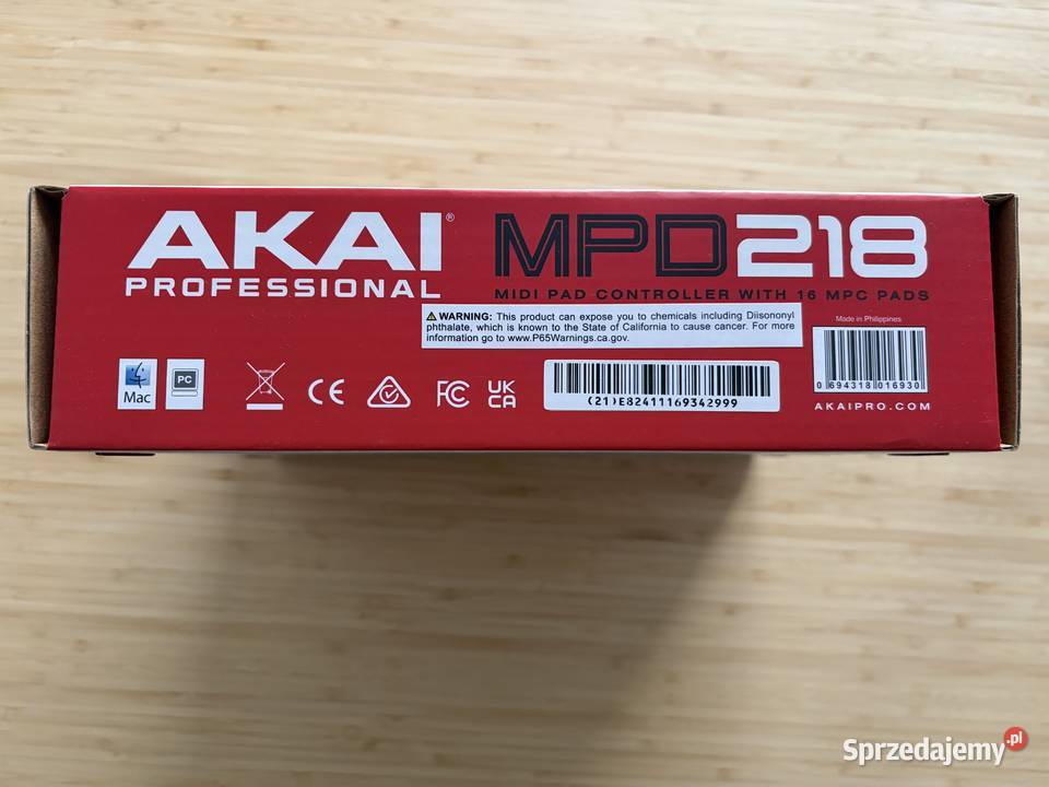 NOWY Kontroler Pad Groove MIDI Akai MPD218 lubuskie Nowa Sól sprzedam