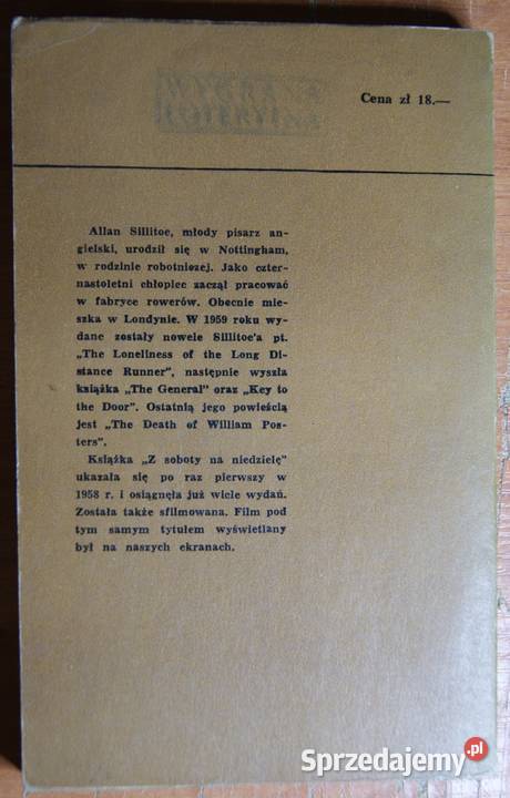 Alan Sillitoe Z soboty na niedzielę Parczew