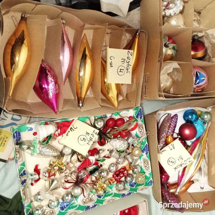 bombki z PRL ręcznie malowane kolekcjonera Warszawa