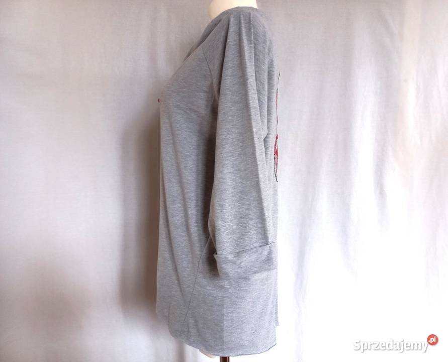 Bluzka szara Bluza damska r ML Megi ŻUK rękaw 34
