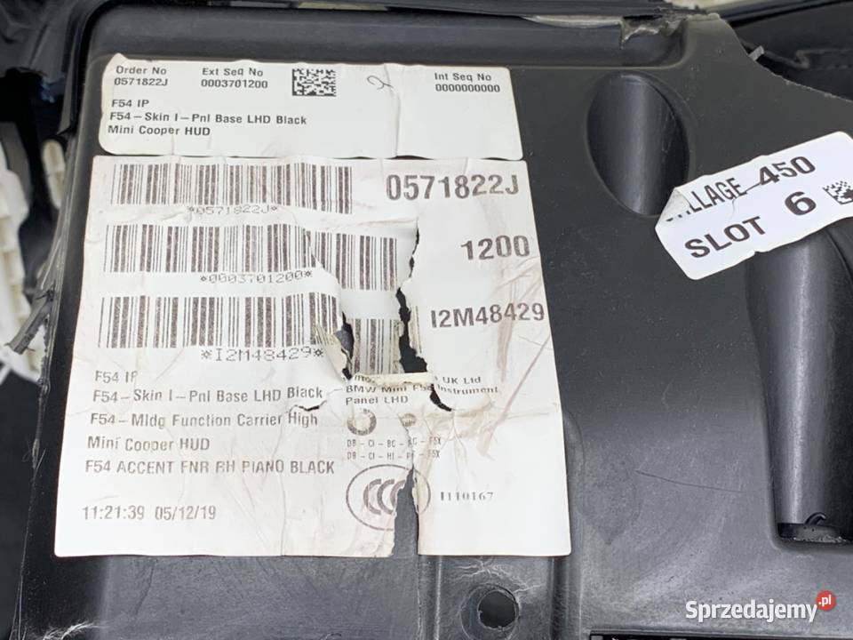 KOKPIT Z PODUSZKĄ PASAŻERA PASY PRZÓD MINI osobowe