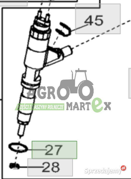 R516647 ORING POD WTRYSKIWACZ JD Części zamienne dolnośląskie Wichrów