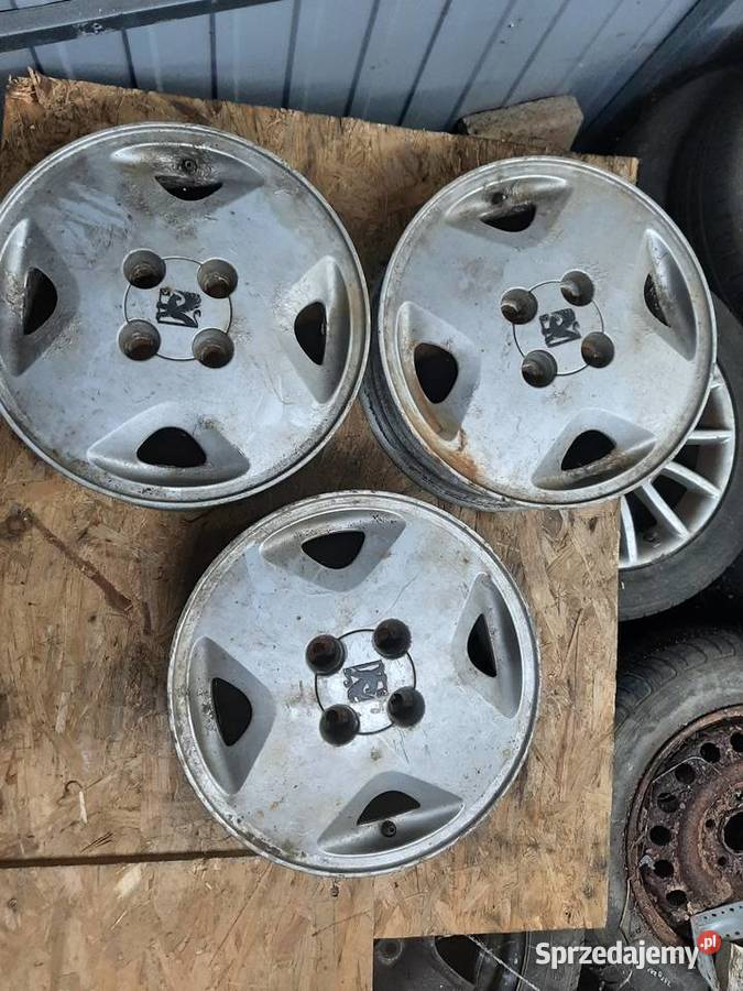 Opel komplet 3 sztuk alufelg R14 4x100 ET49 łódzkie Ksawerów
