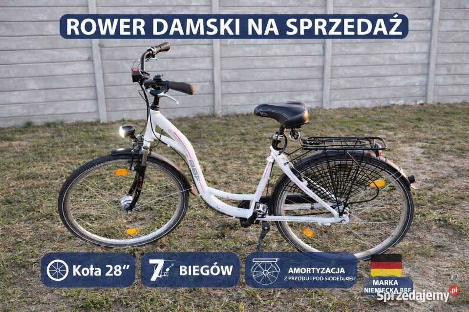 Rower miejski damski BBF 28 stan amortyzatory Chotynin sprzedam