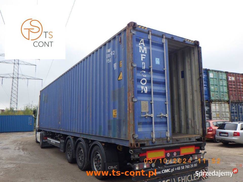 Kontener morski magazynowy budowlany 40 HC Magazynowanie Ruciane-Nida sprzedam