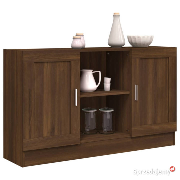 Komoda brązowy dąb 120x305x70 WM815626 Warszawa