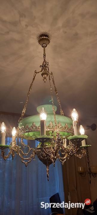 JEDYNA TAKA Wisząca lampa ze srebrzonego Skierniewice
