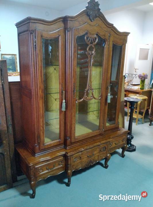 Witryna serwantka dębowa Francja