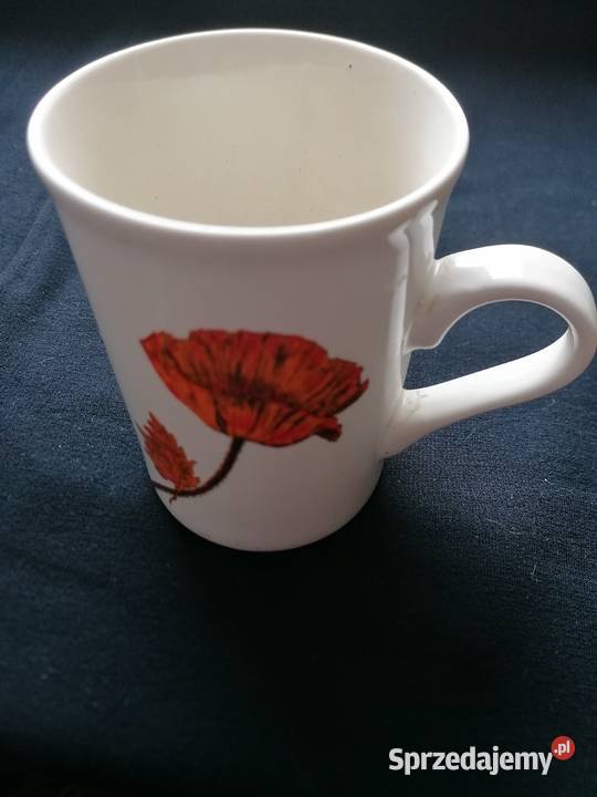 Kubekgarnuszek ceramiczny z uchem i jednym Łódź