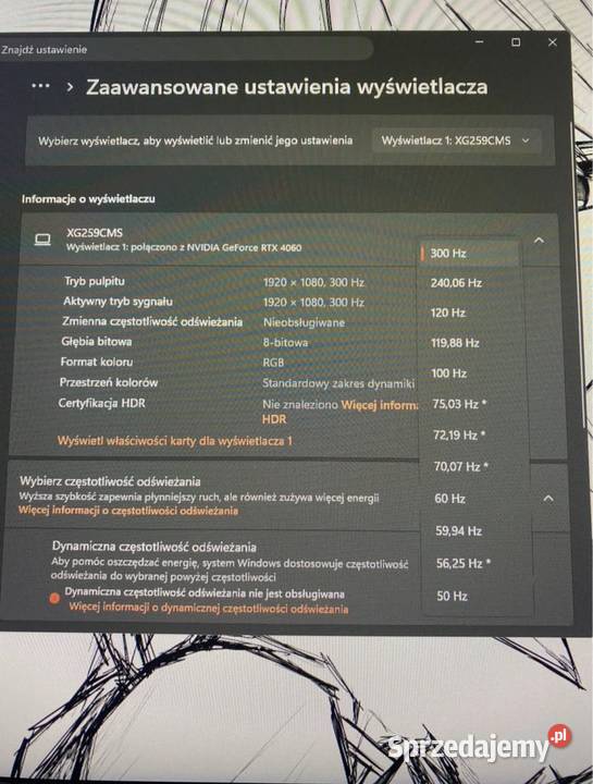 ASUS ROG Strix XG259CMS 310Hz Fast IPS GSYNC 245 Warszawa