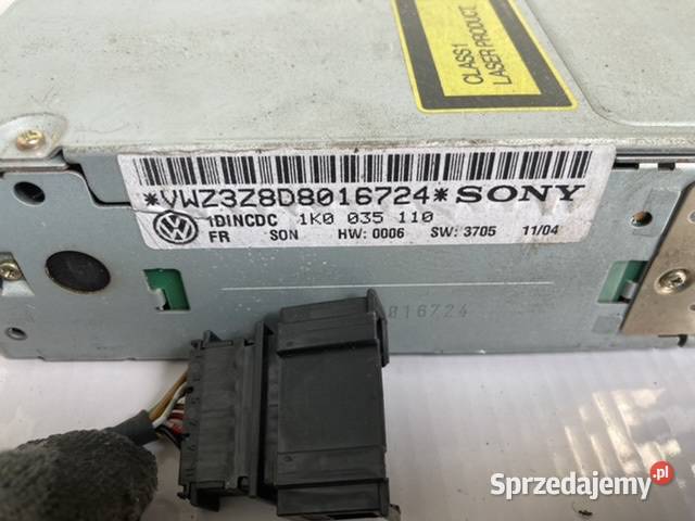 Zmieniarka płyt CD SONY 1K0035110 VW golf passat