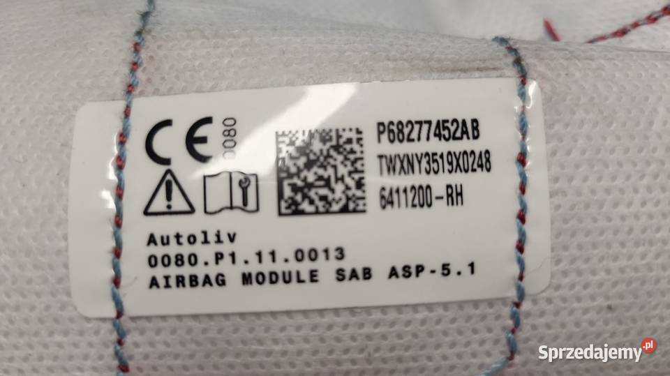 Poduszka Powietrzna Fotela Przód PRAWA sprzedam