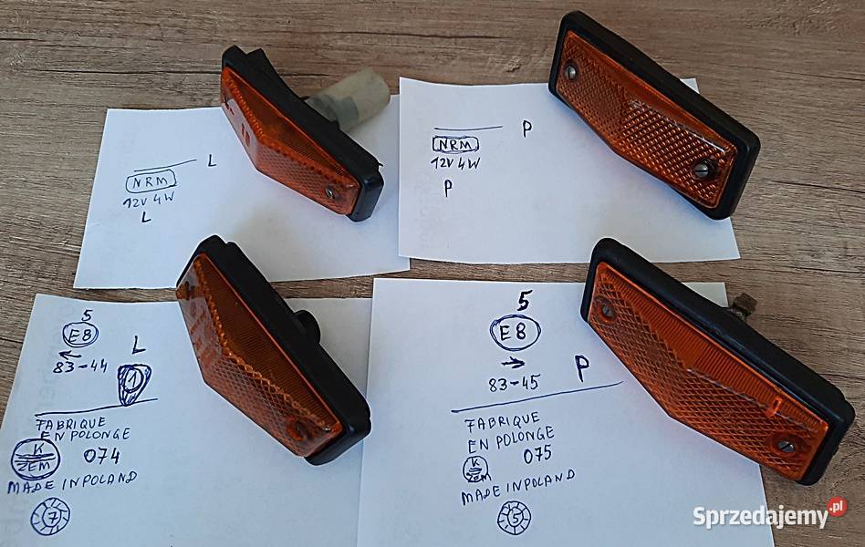 Lampa lampy kierunkowskazu boczne FIAT 125 p FSO Ostrów Wielkopolski