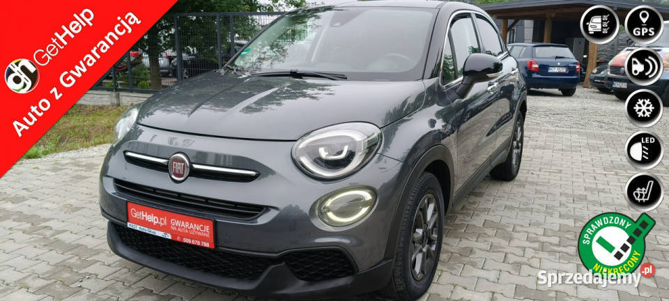 Fiat 500x Full Led Navi 8kół Zadbany 120HP czujnik martwego pola Stare Budy sprzedam