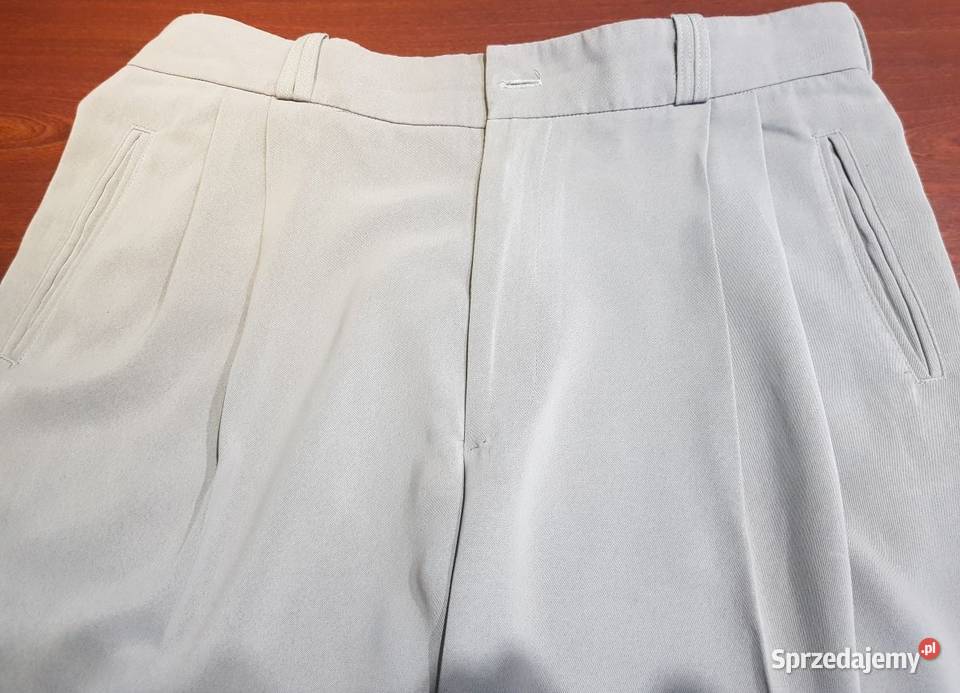 XL męskie spodnie garniturowe eleganckie lejące Kielce