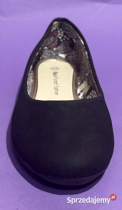 Czarne gładkie baleriny rozmiar 40 AKS5 mazowieckie sprzedam