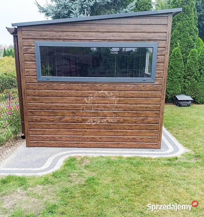 Schowek domek ogrodowy 45x25m wiata 18m drzwi 2x Domki narzędziowe Wisła