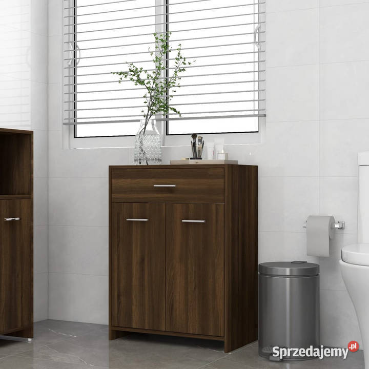 Szafka łazienkowa brązowy dąb 60x33x80 WM815665 Warszawa