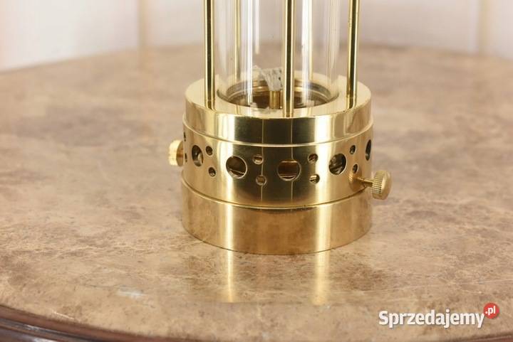 Mosiężna Lampa Naftowa Górniczka Lampion Mosiądz