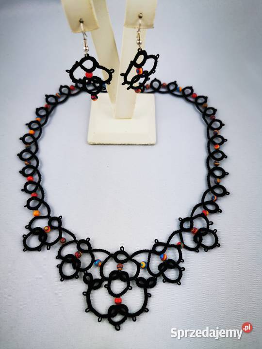 Biżuteria frywolitkowa małopolskie Wiśniowa