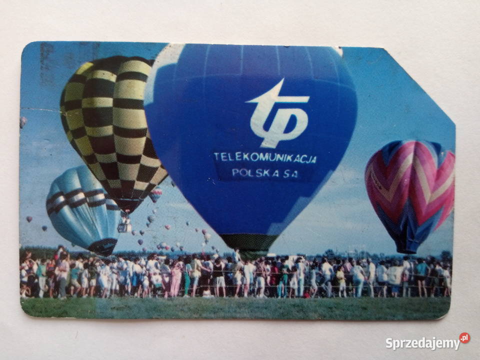 Karta telefoniczna przedstawiająca balon TP 25 Pocztówki i karty telefoniczne Dąbrowa Górnicza