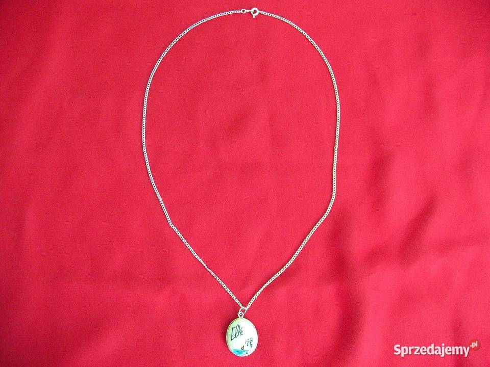 Naszyjnik z napisem Elke 50 Ręczne wykonanie mazowieckie Siedlce