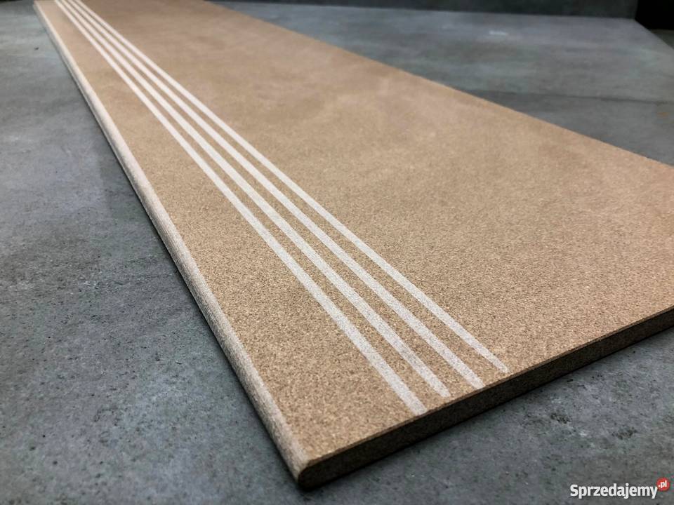 Płytki schodowe BEŻBRĄZ 120x30 twarda stopnica Piotrków Trybunalski