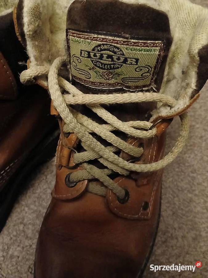 Buty trapery skóra naturalna 37