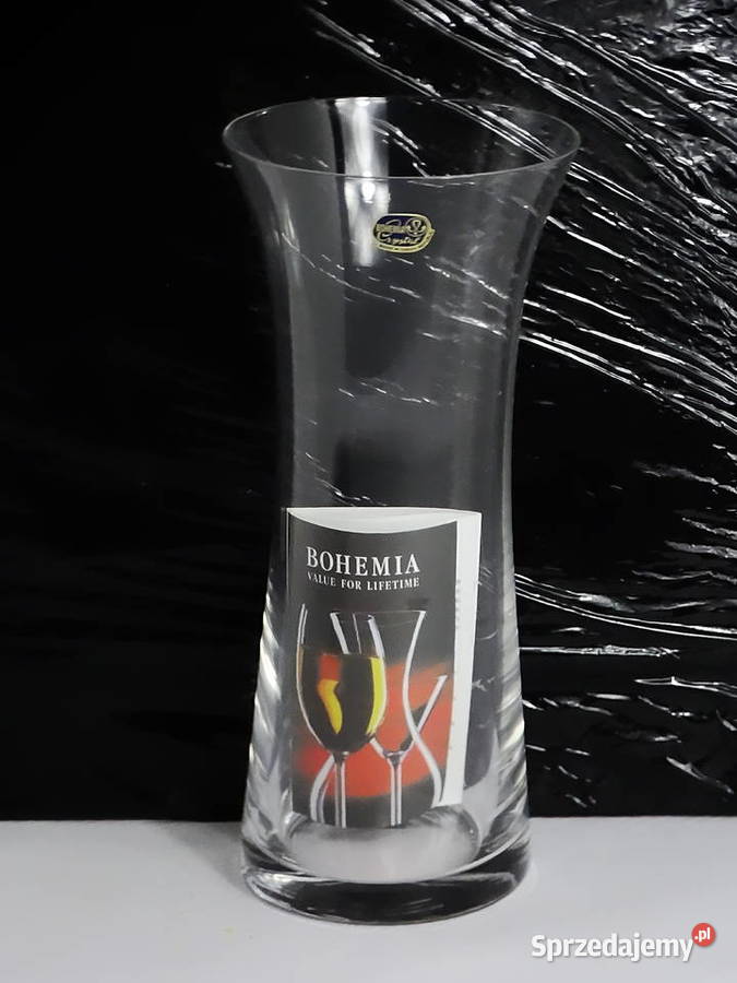 Bohemia Crystal Waza dekoracyjna flakon 23 Happy lubelskie Biłgoraj