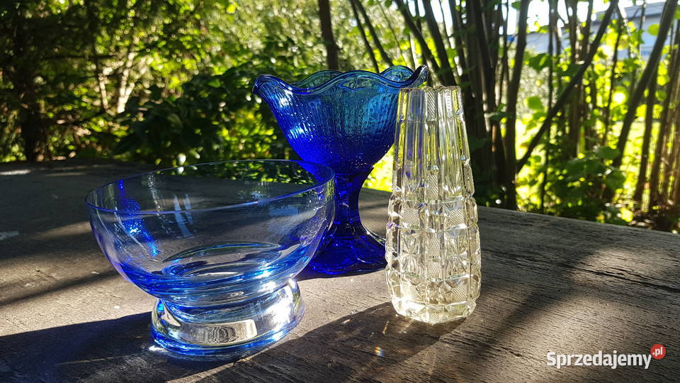 Szkło wazon owocarka miseczka Myszków