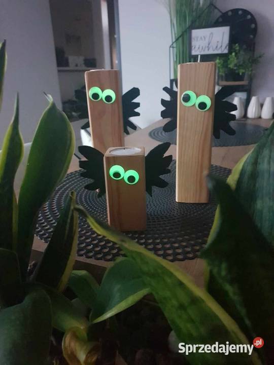 WoodDecor Świecznik zestaw 2 Hatifnatów Muszyna