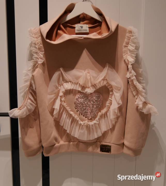 Paparazzi Fashion śliczna bluza tiul cyrkonie 36 Moda i Styl dolnośląskie Wrocław