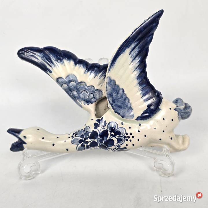 WYPRZEDAŻ Dzika kaczka ceramika Delfts Blauw Bronisze