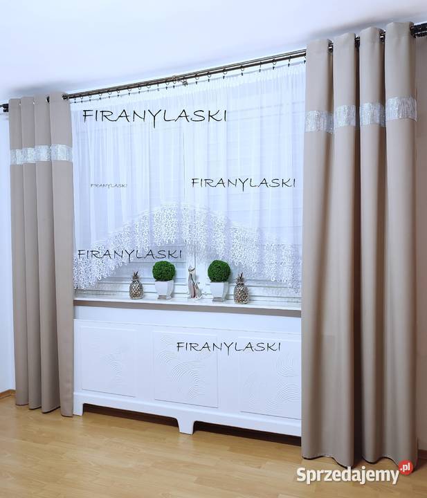 Firany Gotowe Firana do pokoju szeroka gipiura Lublin
