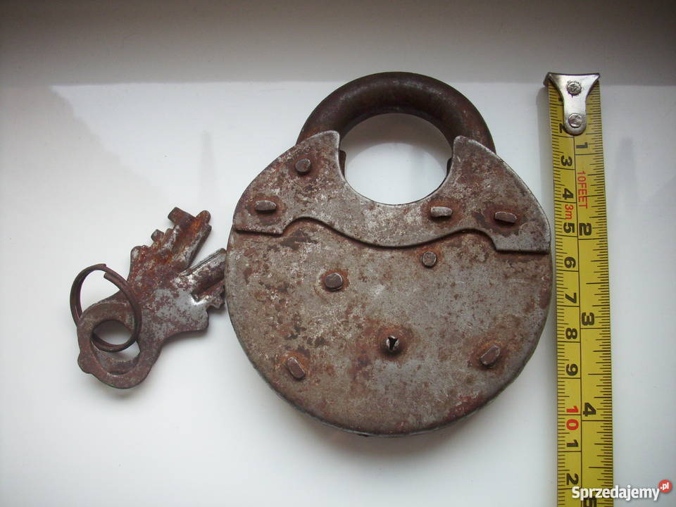 Dużazabytkowa kłódka z PRLu