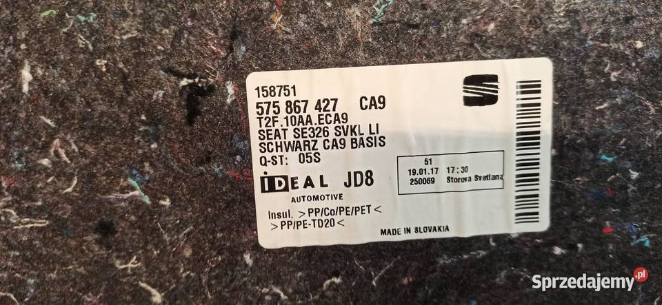 SEAT ATECA BOCZEK BAGAŻNIKA LEWY 575867427 sprzedam
