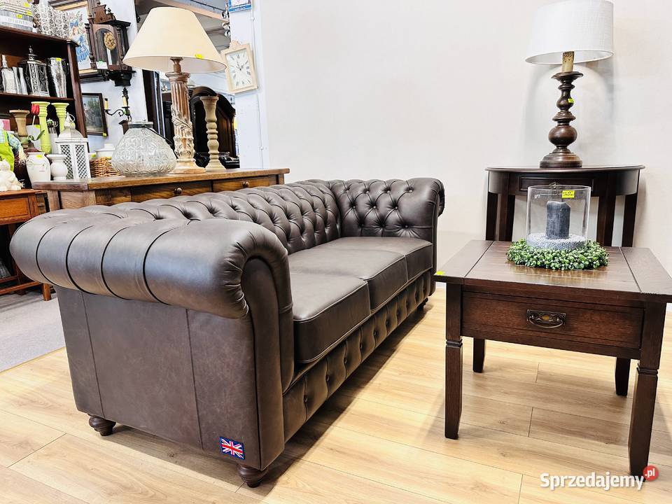 Ekskluzywny angielski komplet dwóch kanap Komplety wypoczynkowe Tczew sprzedam